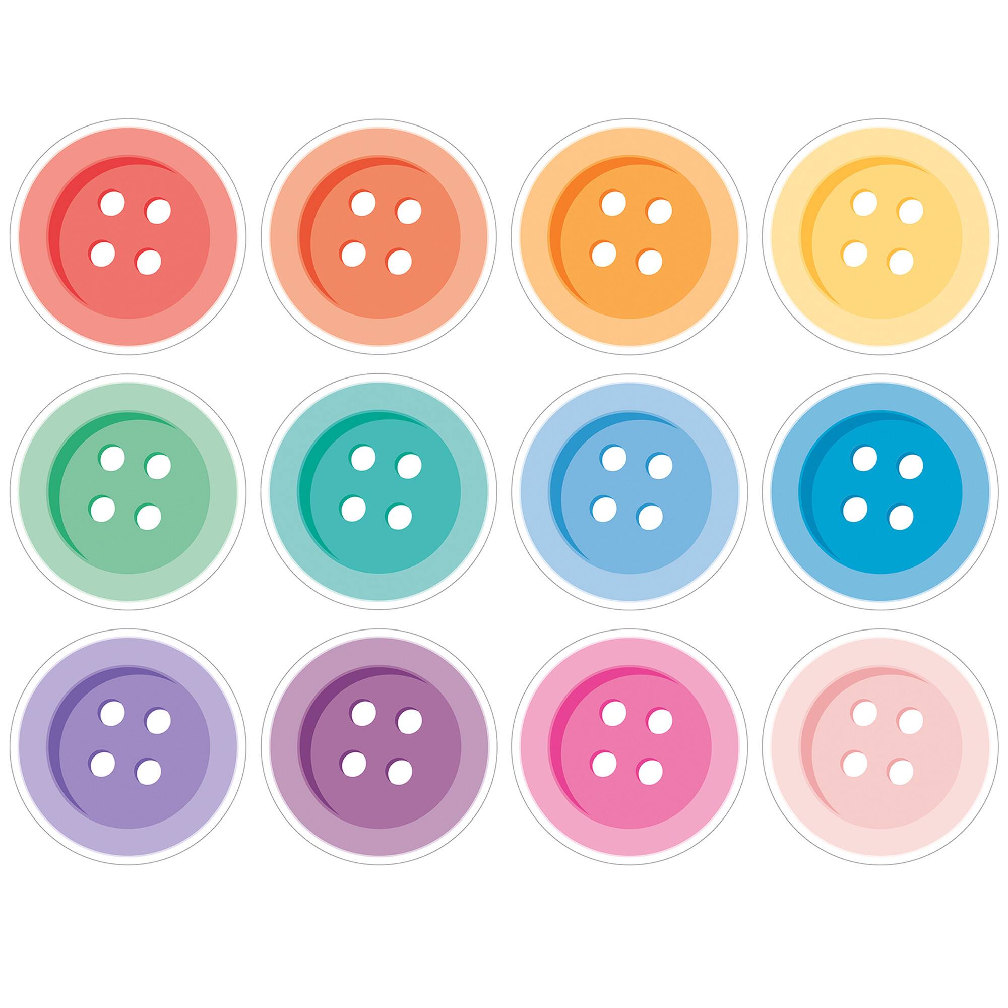 Carson Dellosa® Education Crafty & Cool Buttons Cutouts, 6 Packs of 36